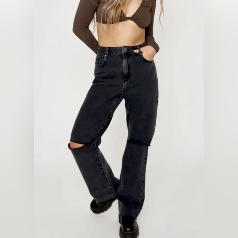 Garage black 90s straight jean